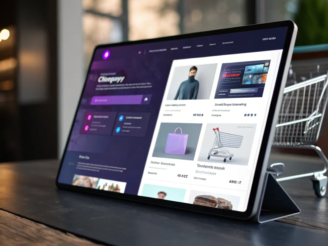 A digital mockup showcasing a custom website design created by Redpelon Labs, featuring a unique layout, brand colors, and personalized content, highlighting the design development stage.